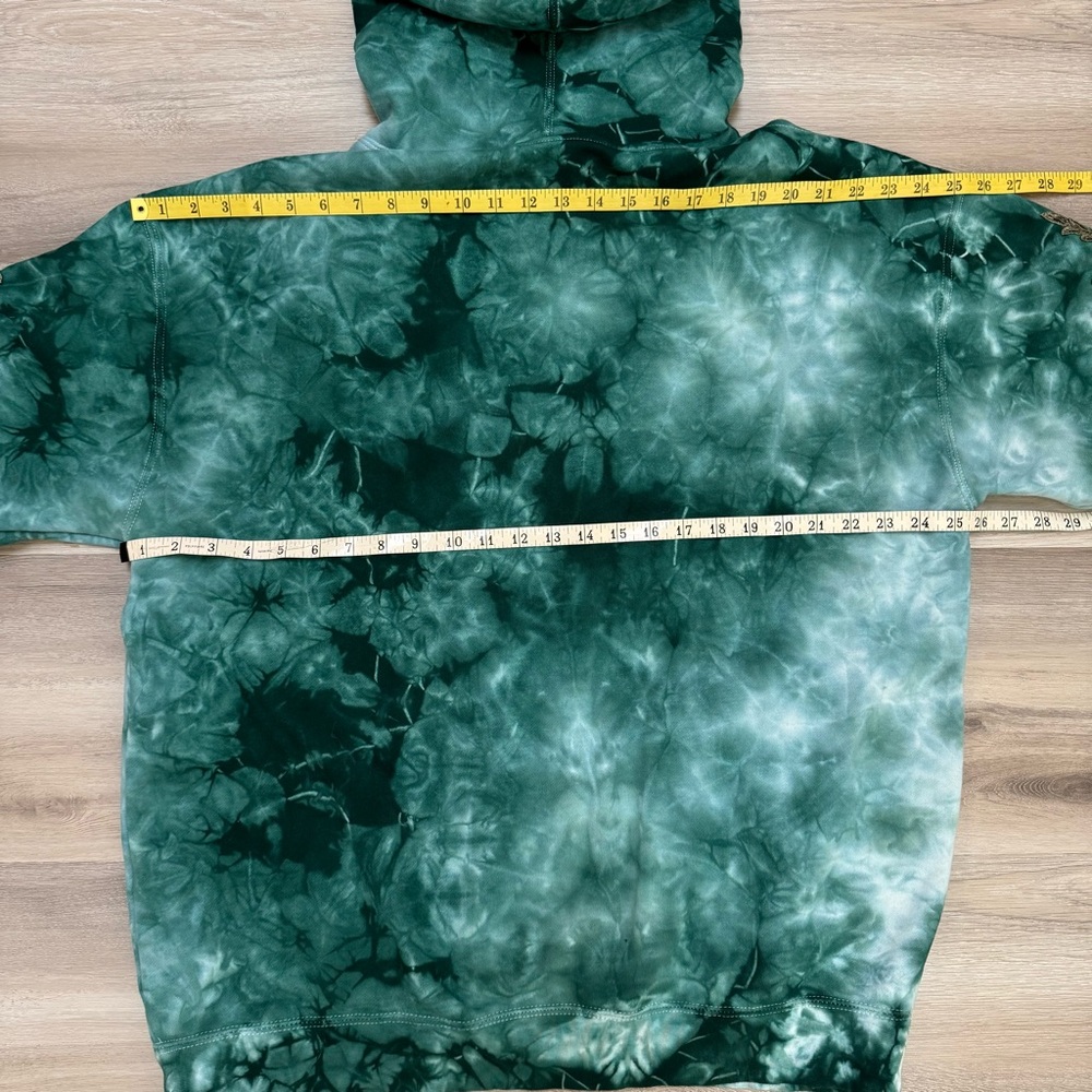 Civil Regime Aqua Marble Roses Pullover Hoodie, Drawcord, Men’s XL - Picture 7 of 8